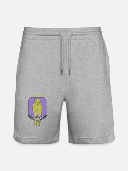 cigale Provençale avec Olives - Short de jogging bio TRAINER Stanley/Stella unisexe - gris chiné