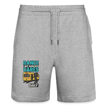 Tanz wie keiner - Stanley/Stella Unisex Bio Joggingshorts Trainer  - Grau meliert - Vorne - Nik (191cm) & Marisol (170cm)