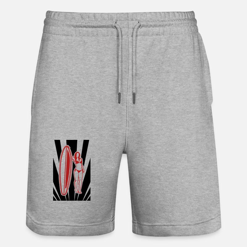 Conception du Wave Rider - Short de jogging bio TRAINER Stanley/Stella unisexe - gris chiné