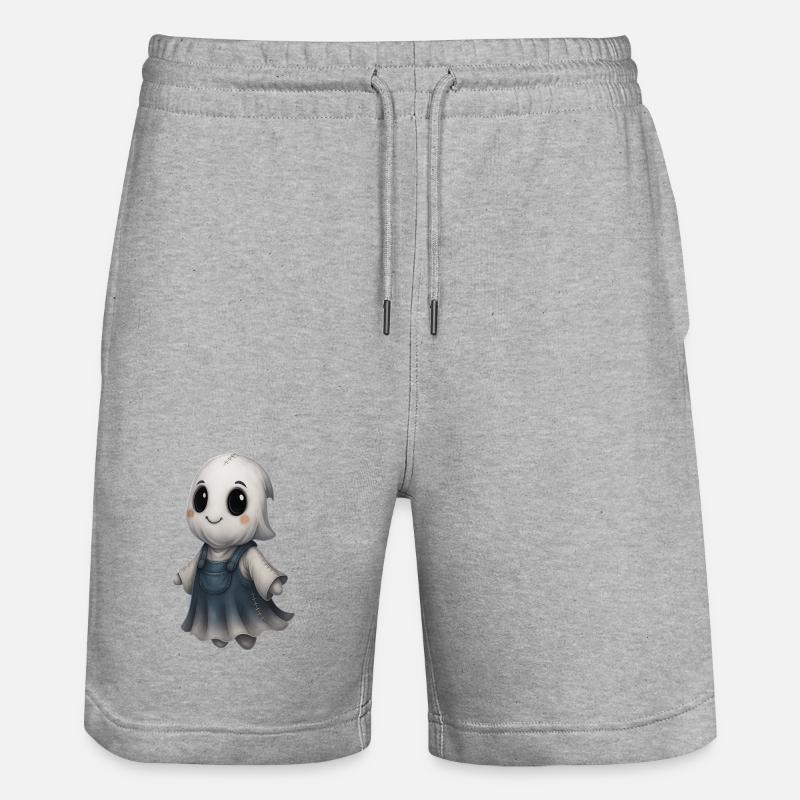 Mignon Ghost Friend Patchwork - Short de jogging bio TRAINER Stanley/Stella unisexe - gris chiné