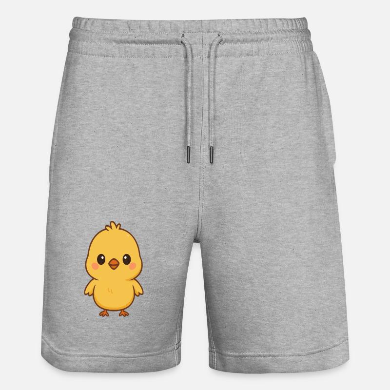 Poussin - Short de jogging bio TRAINER Stanley/Stella unisexe - gris chiné