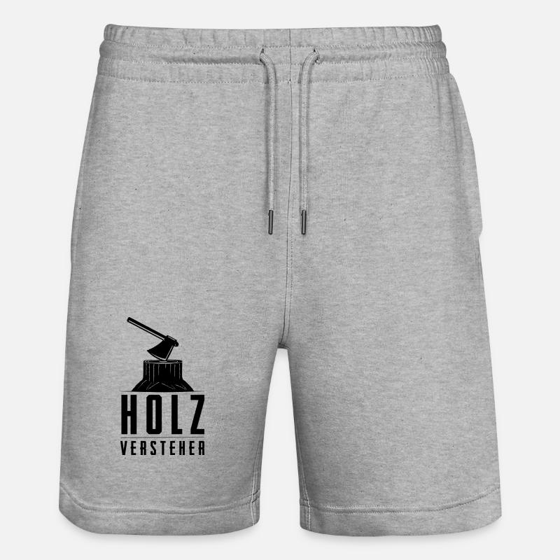 bûcheron - Short de jogging bio TRAINER Stanley/Stella unisexe - gris chiné
