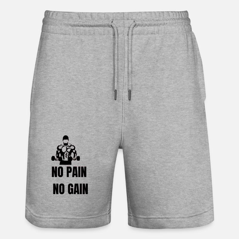 On n’a rien sans rien - Short de jogging bio TRAINER Stanley/Stella unisexe - gris chiné