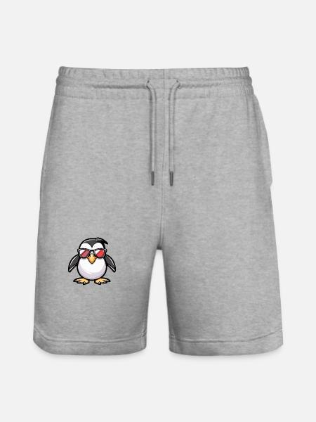 Pingouin - Short de jogging bio TRAINER Stanley/Stella unisexe - gris chiné