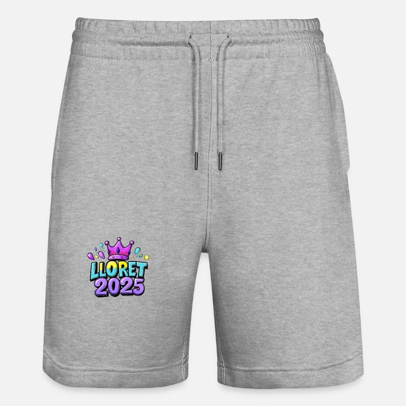 Lloret de Mar 2025 - Short de jogging bio TRAINER Stanley/Stella unisexe - gris chiné