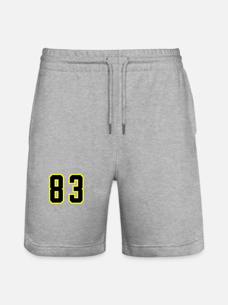 83 Number Leotard - Stanley/Stella Trainer Unisex Organic Jogging Shorts - heather grey