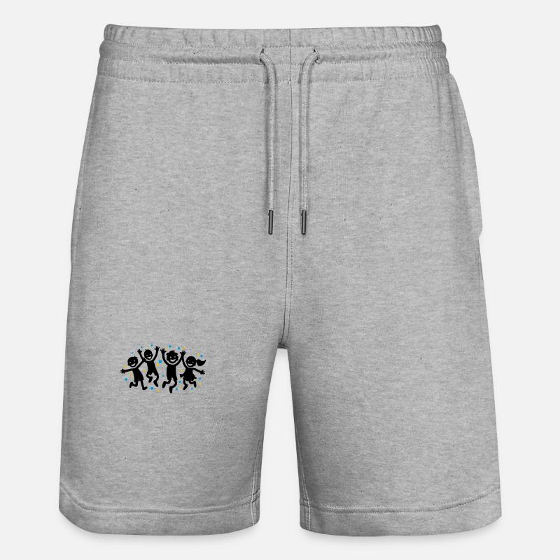 Enfants Joie Maternelle - Short de jogging bio TRAINER Stanley/Stella unisexe - gris chiné