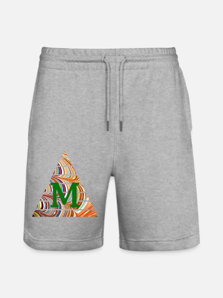 Dreieck E 56 m - Stanley/Stella Trainer Unisex Organic Jogging Shorts - heather grey