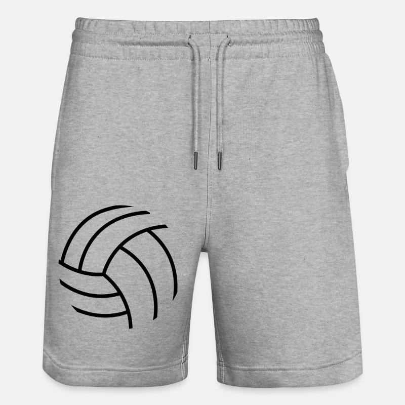 Motif de volley-ball - Short de jogging bio TRAINER Stanley/Stella unisexe - gris chiné