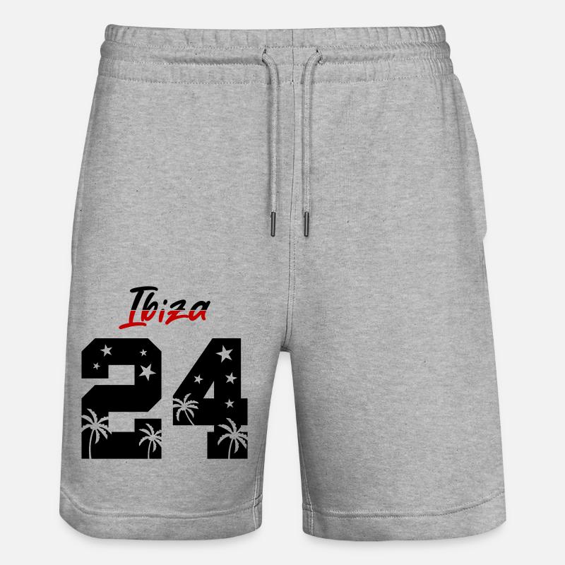 Ibiza 24 - Short de jogging bio TRAINER Stanley/Stella unisexe - gris chiné