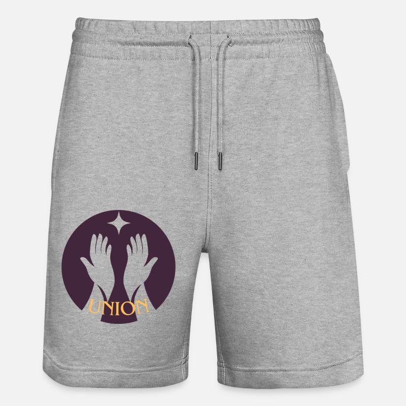 Union - Short de jogging bio TRAINER Stanley/Stella unisexe - gris chiné