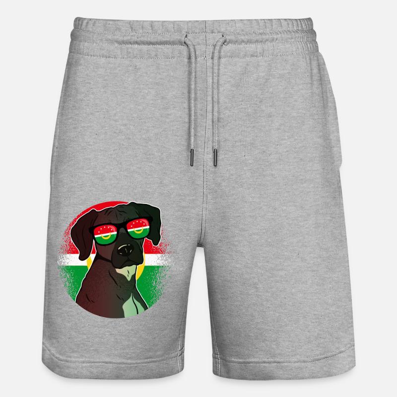 Union des Arabischen Maghreb - Stanley/Stella Unisex Bio Joggingshorts Trainer  - Grau meliert