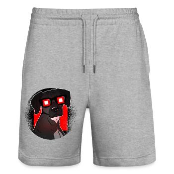 Baster - Stanley/Stella Trainer Unisex Organic Jogging Shorts - heather grey - Front - Nik (191cm) & Marisol (170cm)