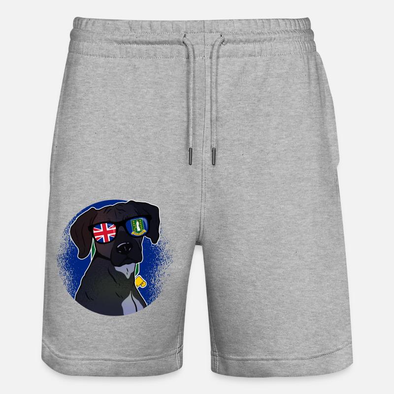 Îles Vierges britanniques - Short de jogging bio TRAINER Stanley/Stella unisexe - gris chiné