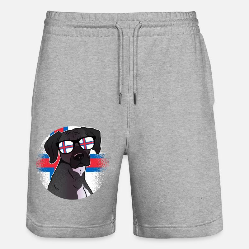 Îles Féroé - Short de jogging bio TRAINER Stanley/Stella unisexe - gris chiné