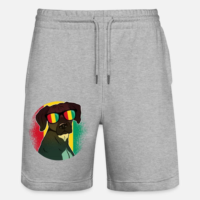 Guinée - Short de jogging bio TRAINER Stanley/Stella unisexe - gris chiné