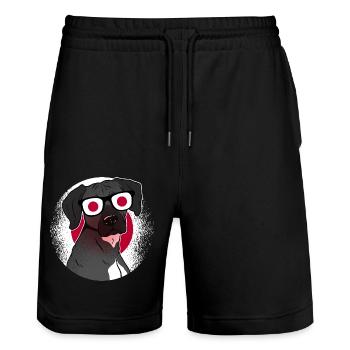 Japan - Stanley/Stella Unisex Bio Joggingshorts Trainer  - Schwarz - Vorne - Nik (191cm) & Marisol (170cm)