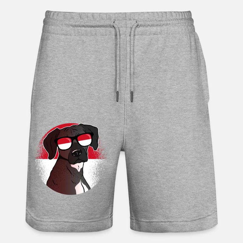Indonésie - Short de jogging bio TRAINER Stanley/Stella unisexe - gris chiné