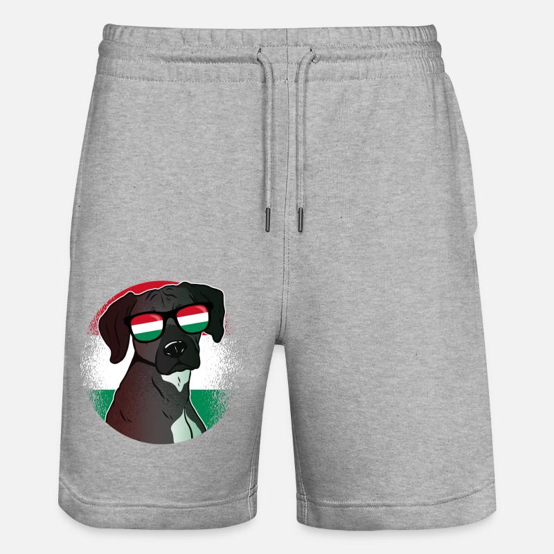 Hongrie - Short de jogging bio TRAINER Stanley/Stella unisexe - gris chiné