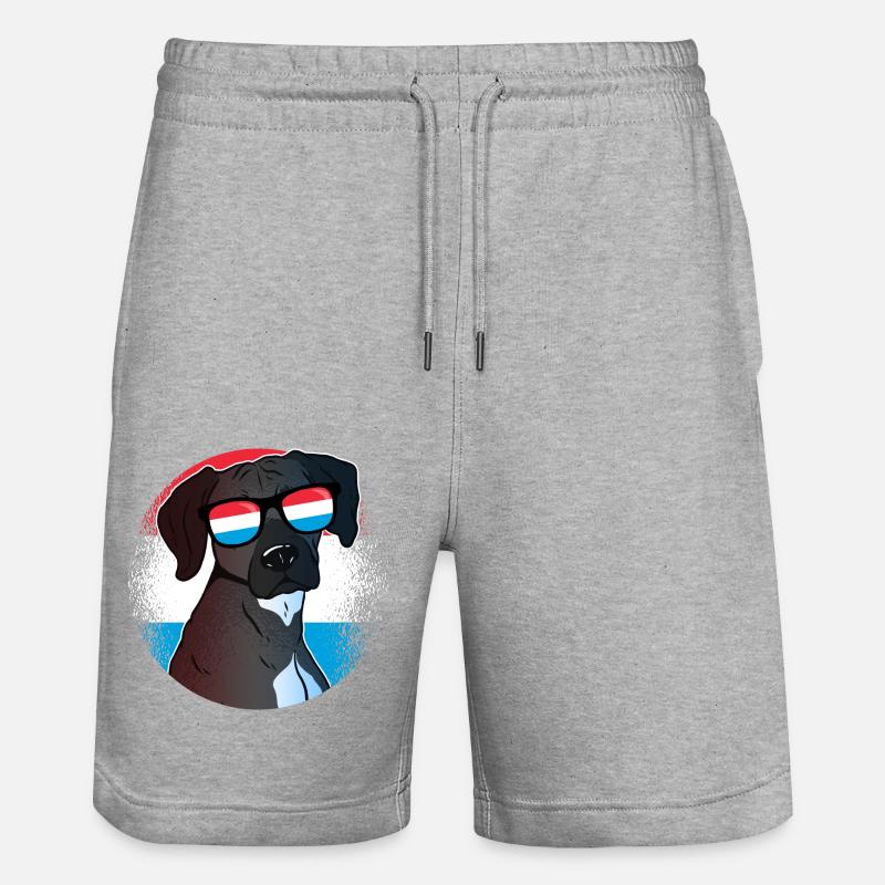 Luxembourg - Short de jogging bio TRAINER Stanley/Stella unisexe - gris chiné