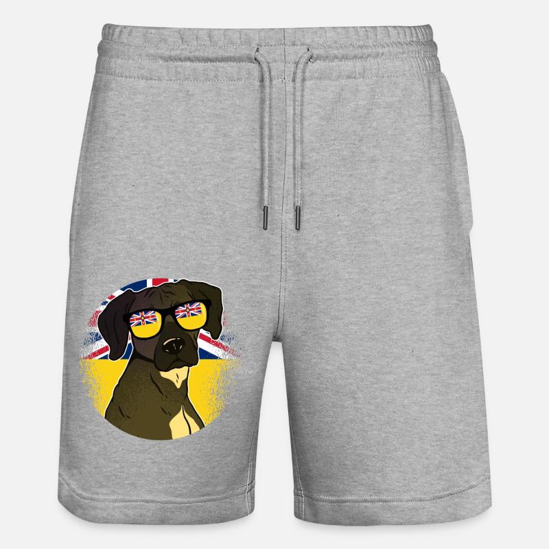 Niue - Stanley/Stella Unisex Bio Joggingshorts Trainer - Grau meliert