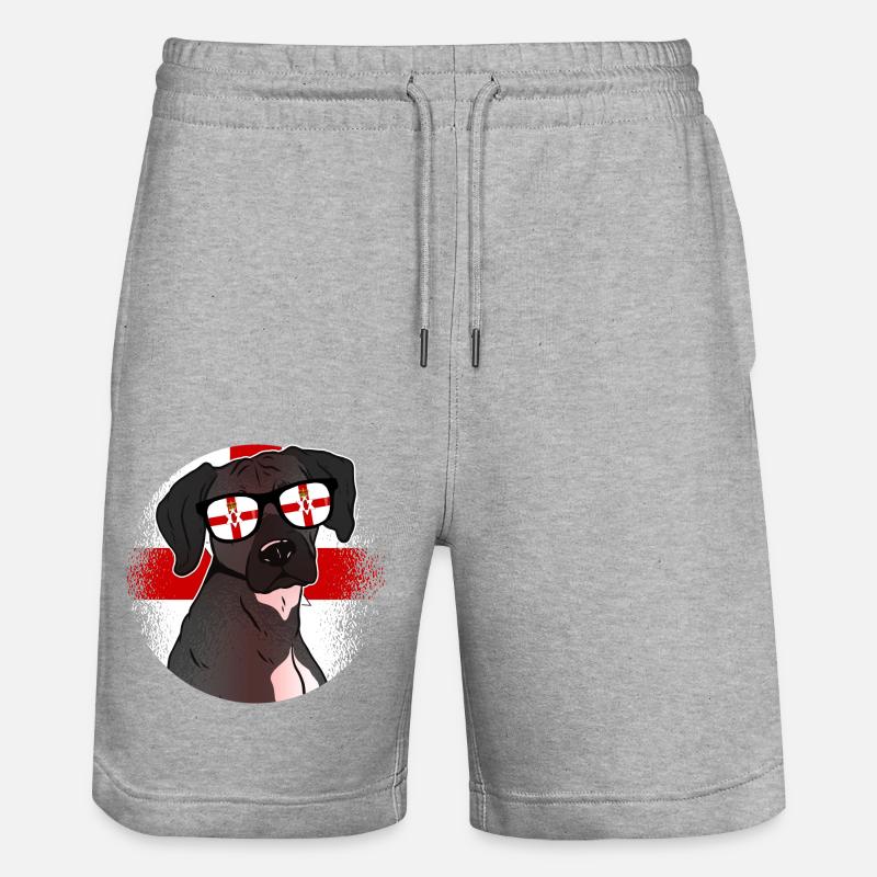 Irlande du Nord - Short de jogging bio TRAINER Stanley/Stella unisexe - gris chiné
