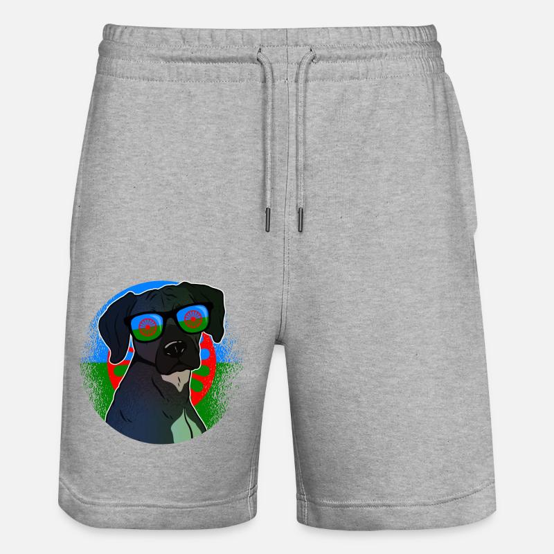 Roma - Stanley/Stella Unisex Bio Joggingshorts Trainer  - Grau meliert