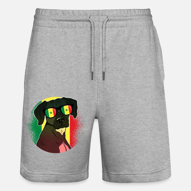 Sénégal - Short de jogging bio TRAINER Stanley/Stella unisexe - gris chiné
