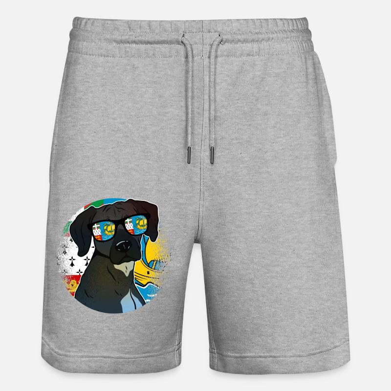 Saint Pierre et Miquelon - Short de jogging bio TRAINER Stanley/Stella unisexe - gris chiné