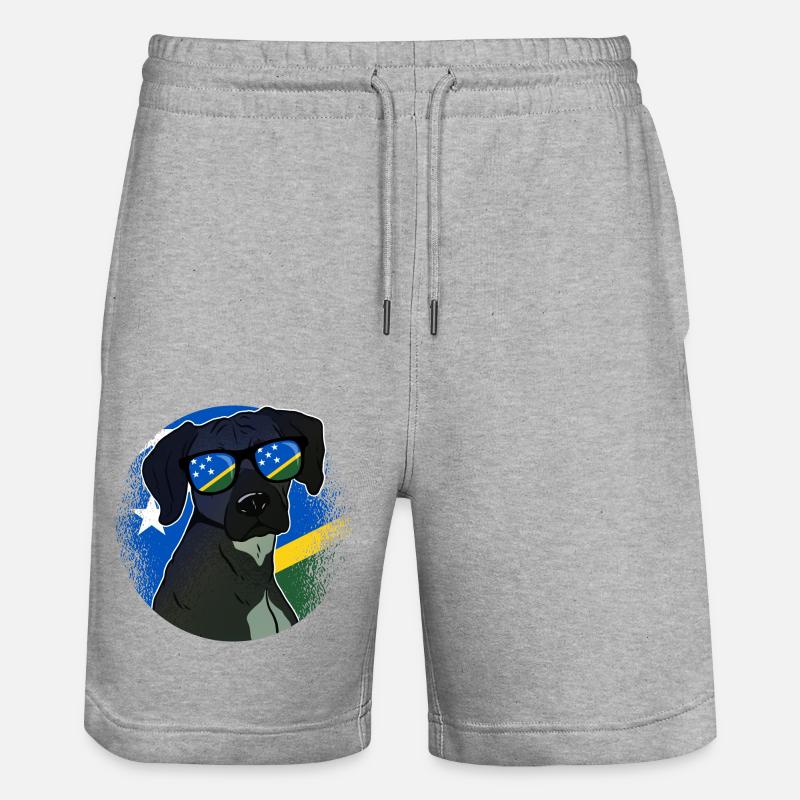 Salomon (Îles) - Short de jogging bio TRAINER Stanley/Stella unisexe - gris chiné