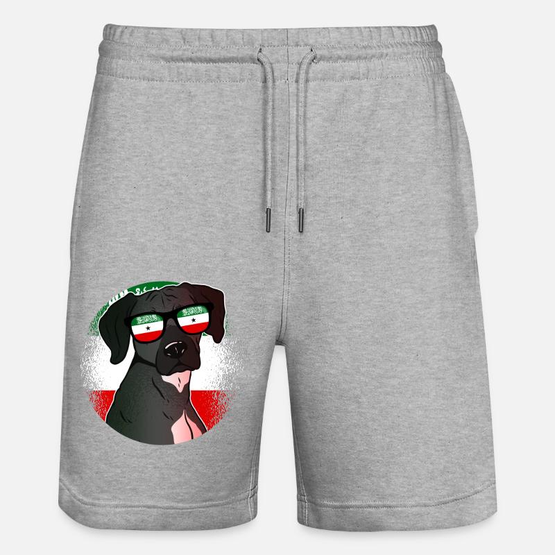 Somaliland - Short de jogging bio TRAINER Stanley/Stella unisexe - gris chiné