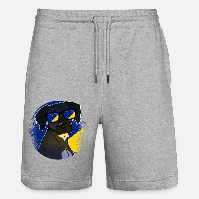 Tokelau - Short de jogging bio TRAINER Stanley/Stella unisexe - gris chiné
