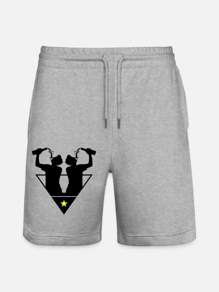 Drinker Team Bottle - Stanley/Stella Trainer Unisex Organic Jogging Shorts - heather grey