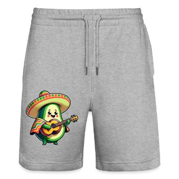 Cinco de Mayo Avocat Mariachi Guitariste - Short de jogging bio TRAINER Stanley/Stella unisexe - gris chiné - Devant - Nik (191cm) & Marisol (170cm)