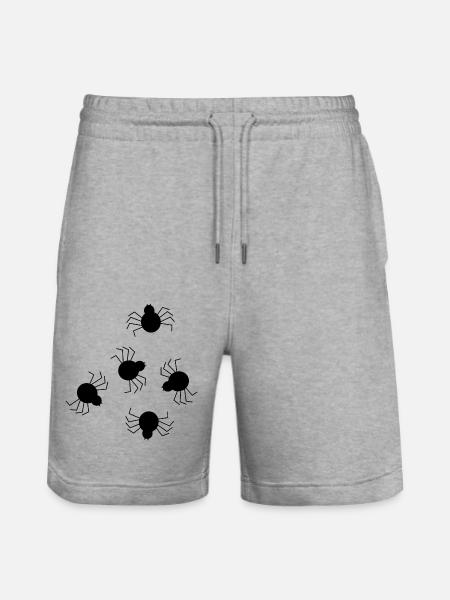 Costume d’Halloween T-shirt Halloween Araignée Noir - Short de jogging bio TRAINER Stanley/Stella unisexe - gris chiné