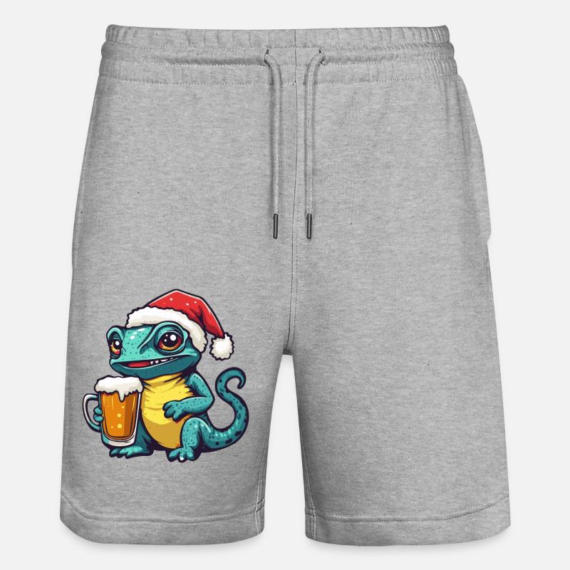 Bière de Noël Caméléon - Short de jogging bio TRAINER Stanley/Stella unisexe - gris chiné