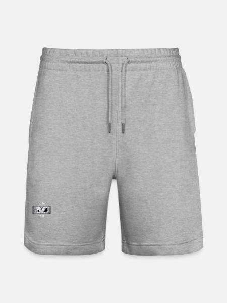 Born to be free. - Stanley/Stella Trainer Unisex Organic Jogging Shorts - heather grey