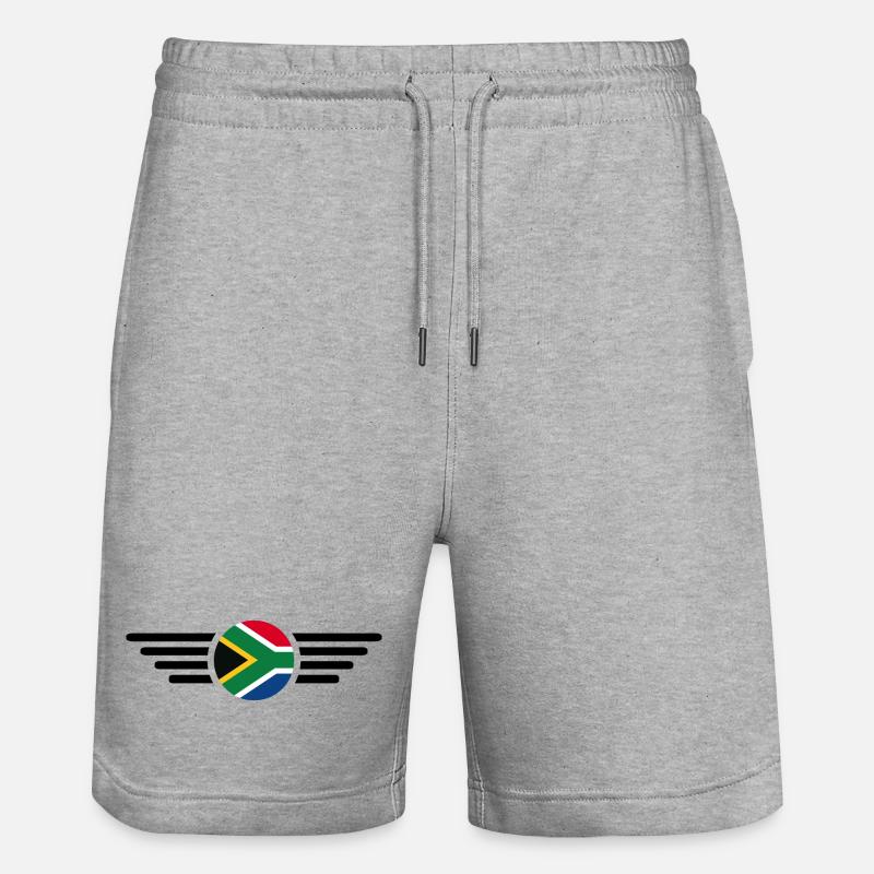 Afrique du Sud 2 - Short de jogging bio TRAINER Stanley/Stella unisexe - gris chiné