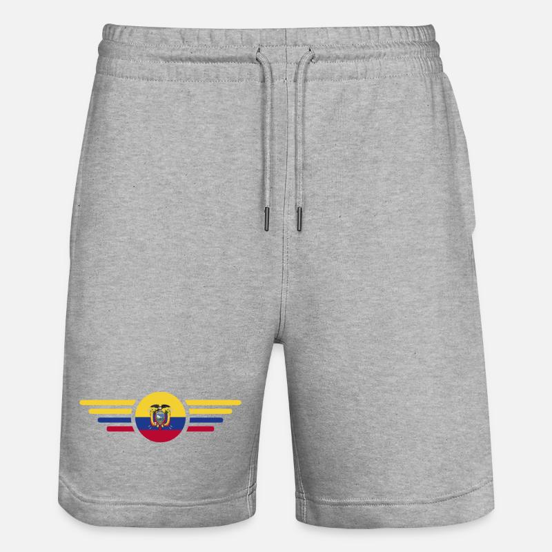 J’aime l’Équateur Design T-Shirt - Short de jogging bio TRAINER Stanley/Stella unisexe - gris chiné