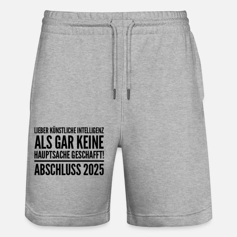 Graduation 25 - Short de jogging bio TRAINER Stanley/Stella unisexe - gris chiné