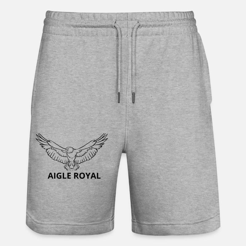 aigle - Short de jogging bio TRAINER Stanley/Stella unisexe - gris chiné