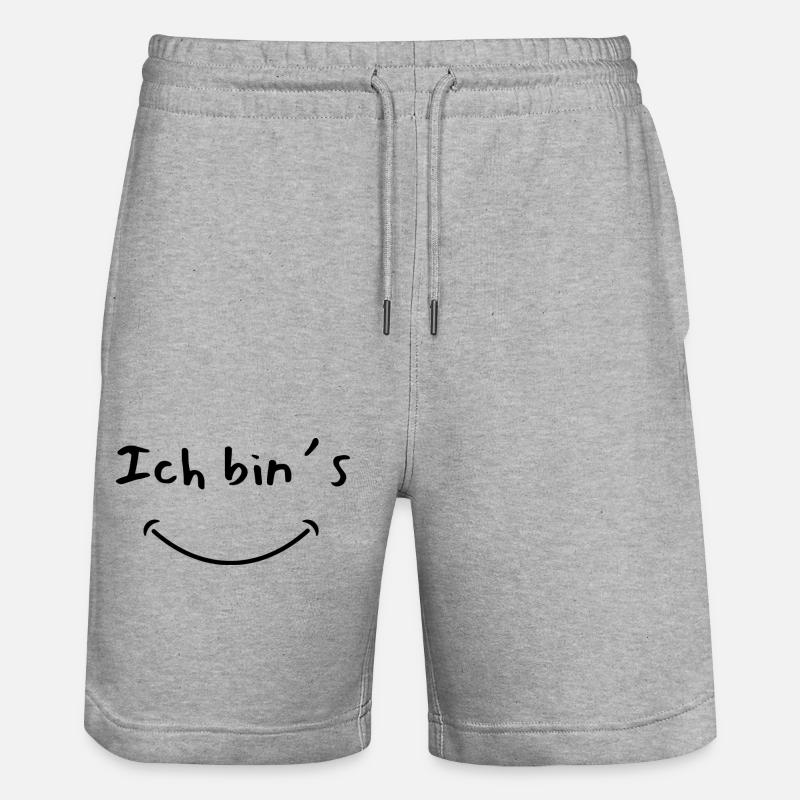 Ich bin`s - Stanley/Stella Unisex Bio Joggingshorts Trainer  - Grau meliert
