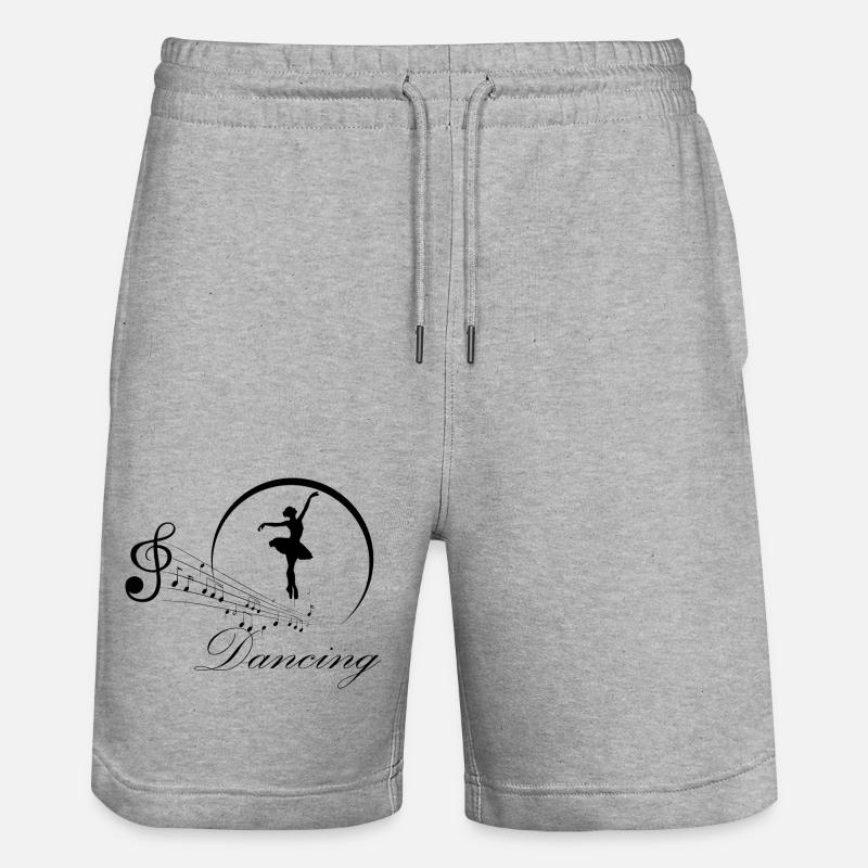 Danse Musique de danse - Short de jogging bio TRAINER Stanley/Stella unisexe - gris chiné