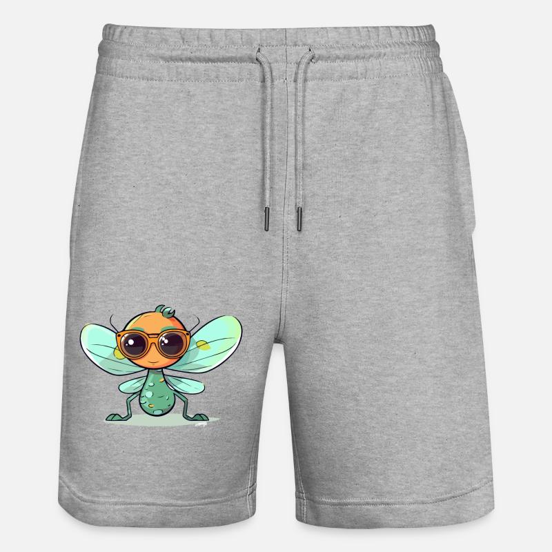Iva libbelule - Stanley/Stella Trainer Unisex Organic Jogging Shorts - heather grey