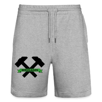 Bergslagen - Stanley/Stella Unisex Bio Joggingshorts Trainer  - Grau meliert - Vorne - Nik (191cm) & Marisol (170cm)