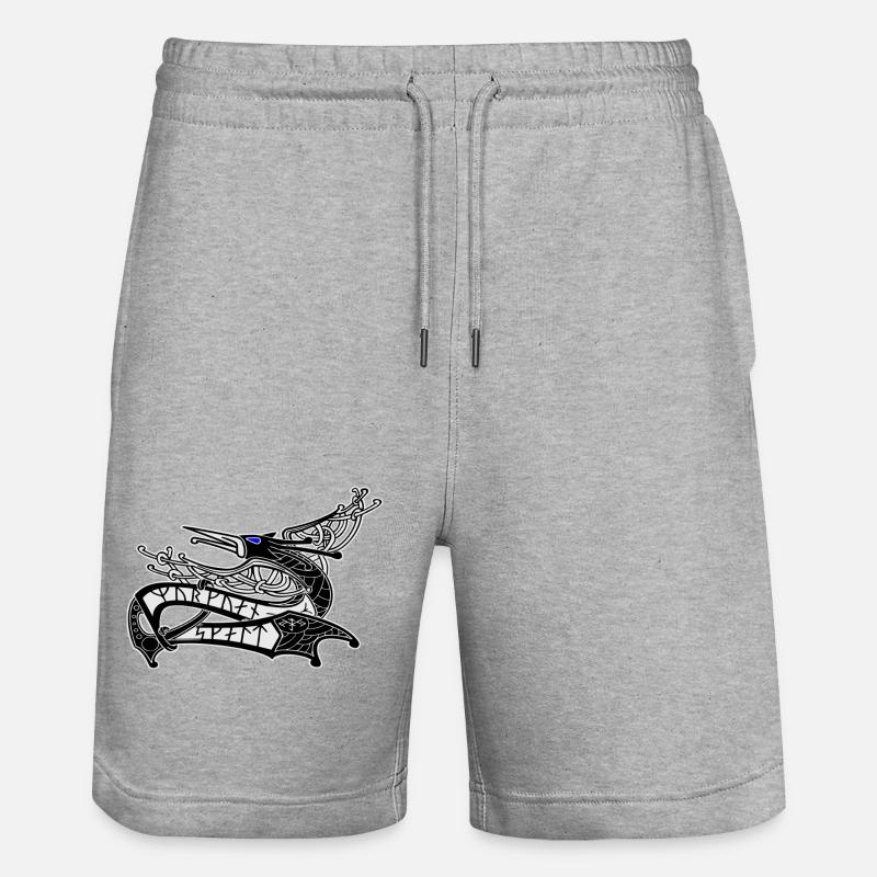Logo du phénix - Short de jogging bio TRAINER Stanley/Stella unisexe - gris chiné