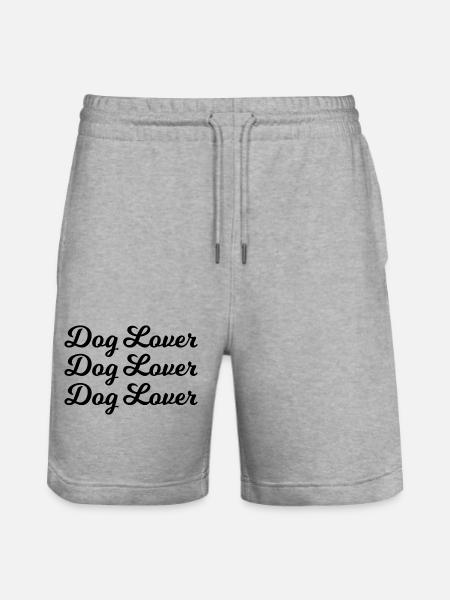 Hund Dog - Stanley/Stella Unisex Bio Joggingshorts Trainer - Grau meliert