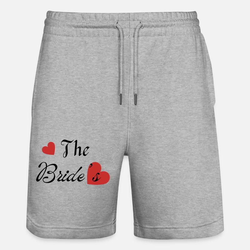 The bride’s -la mariée - Short de jogging bio TRAINER Stanley/Stella unisexe - gris chiné