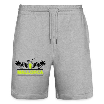 mallorca - Stanley/Stella Unisex Bio Joggingshorts Trainer  - Grau meliert - Vorne - Nik (191cm) & Marisol (170cm)