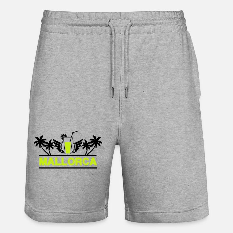 mallorca - Stanley/Stella Unisex Bio Joggingshorts Trainer  - Grau meliert